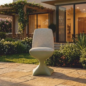 Casa Padrino silla de jardín de lujo gris / verde mate - Muebles para hoteles y jardines