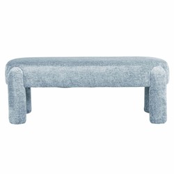 Casa Padrino banc de luxe bleu clair 123 cm - Meubles de salon et d'hôtel