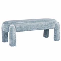 Casa Padrino banc de luxe bleu clair 123 cm - Meubles de salon et d'hôtel