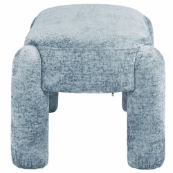 Casa Padrino banc de luxe bleu clair 123 cm - Meubles de salon et d'hôtel