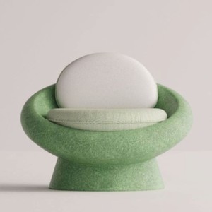 Luxus Wohnzimmer Hotel Outdoor Garten Sessel Grün Mintgrün Grau