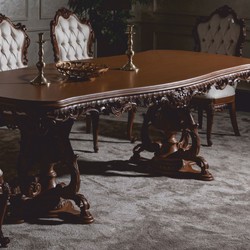 Casa Padrino tavolo da pranzo barocco di lusso marrone 260 cm - Mobili barocco per sala da pranzo