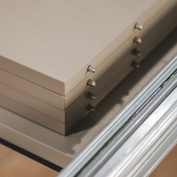 Ausziehbarer Esstisch Küchentisch Beige Schwarz