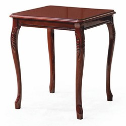 Casa Padrino mesa auxiliar barroco de lujo en madera maciza marrón oscuro Al. 57 cm - Muebles barrocos