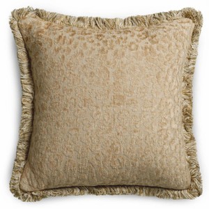 Quadratisches Luxus Deko Kissen Beige