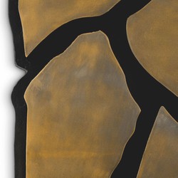 Luxus Wanddeko Objekt Vintage Messing Schwarz