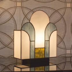 Art Deco Tiffany Tischleuchte Schreibtischleuchte