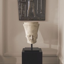 Casa Padrino colonna di lusso nero A. 100 cm - Mobili per soggiorno e hotel di lusso