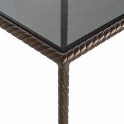 Casa Padrino colonne de luxe bronze / noir H. 91 cm - Mobilier de salon de luxe
