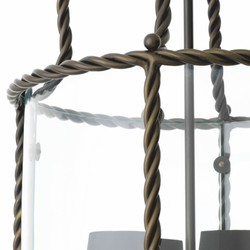 Casa Padrino lámpara colgante de lujo bronce / negro Al. 72,5 cm - Calidad de lujo