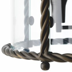 Casa Padrino lámpara colgante de lujo bronce / negro Al. 72,5 cm - Calidad de lujo