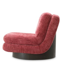 Casa Padrino Luxury Swivel Armchair Bordeaux Red / Dark Brown - Living Room & Hotel Furniture