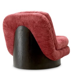 Casa Padrino Luxury Swivel Armchair Bordeaux Red / Dark Brown - Living Room & Hotel Furniture