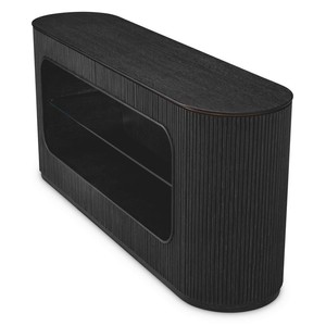 Casa Padrino Luxus Sideboard Schwarzgrau 180 cm - Luxus Hotel Möbel