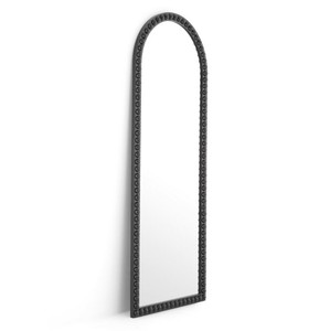 Casa Padrino Luxus Spiegel Schwarz H. 245 cm - Großer Luxus Wandspiegel