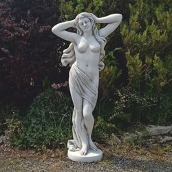Casa Padrino sculpture décorative de jardin Art Nouveau femme gris H. 150 cm - Figurine de jardin