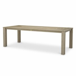 Casa Padrino Luxury Garden Table Gray 240 cm - Teak Garden Dining Table - Garden Furniture