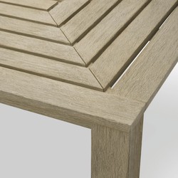 Casa Padrino Luxury Garden Table Gray 240 cm - Teak Garden Dining Table - Garden Furniture