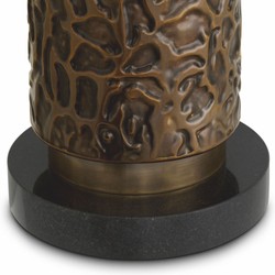 Casa Padrino lampe de table de luxe bronze / laiton / noir / crème H. 76 cm