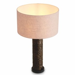 Casa Padrino lampe de table de luxe bronze / laiton / noir / crème H. 76 cm