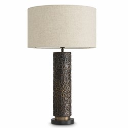 Casa Padrino lampe de table de luxe bronze / laiton / noir / crème H. 76 cm
