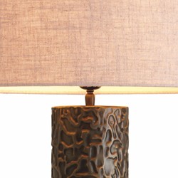 Casa Padrino lampe de table de luxe bronze / laiton / noir / crème H. 76 cm