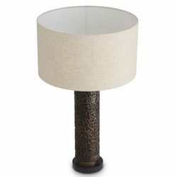 Casa Padrino lampe de table de luxe bronze / laiton / noir / crème H. 76 cm