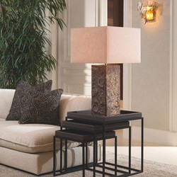 Luxus Wohnzimmer Hotel Beistelltisch 3er Set Dunkelbraun Schwarz
