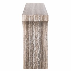 Casa Padrino consola de mármol de lujo marrón-gris 140 cm - Muebles de mármol de lujo