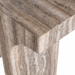 Casa Padrino consola de mármol de lujo marrón-gris 140 cm - Muebles de mármol de lujo