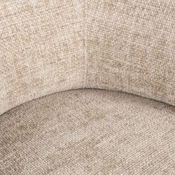 Casa Padrino sillón de lujo de salón y hotel beige / negro 88 cm - Muebles de lujo