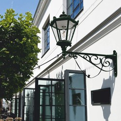 Casa Padrino applique murale d'extérieur baroque vert foncé H. 135,5 cm - Luminaire extérieur