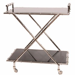 Casa Padrino carrito de servicio de lujo plata 82 x Al. 88 cm - Accesorios de restaurantes y hoteles