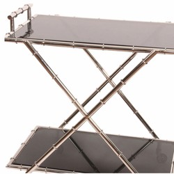 Casa Padrino carrito de servicio de lujo plata 82 x Al. 88 cm - Accesorios de restaurantes y hoteles