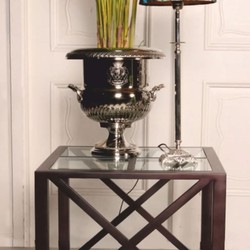 Casa Padrino Baroque Wine Cooler Silver H. 37 cm - Baroque Champagne Cooler