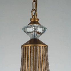 Casa Padrino lustre baroque en cristal or Ø 58 x H. 135 cm - Luminaires baroques