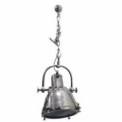 Casa Padrino lampada a sospensione / lampada da studio in stile industriale argento 57 x 34 x A. 40 cm