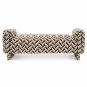Casa Padrino Luxus Sitzbank Braun 156 cm - Wohnzimmer & Hotel Möbel