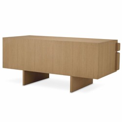 Casa Padrino scrivania di lusso con 4 cassetti naturale 180,5 cm - Mobili per ufficio