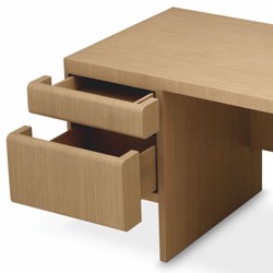 Casa Padrino scrivania di lusso con 4 cassetti naturale 180,5 cm - Mobili per ufficio