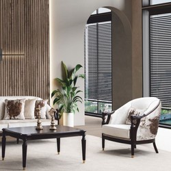 Casa Padrino Sillón Barroco de Lujo Crema / Marrón Oscuro / Oro 85 cm - Muebles de Estilo Barroco