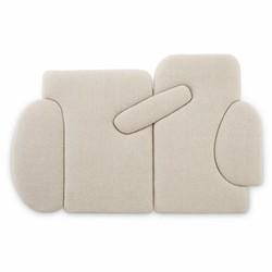 Casa Padrino testiera di lusso bianco crema 280 x A. 180 cm - Mobili per camera da letto