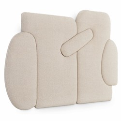 Casa Padrino testiera di lusso bianco crema 280 x A. 180 cm - Mobili per camera da letto