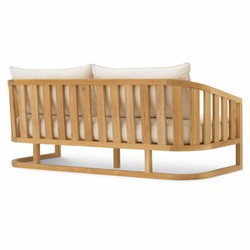 Casa Padrino Luxury Teak Garden Sofa Natural 180 cm - Teak Garden Furniture