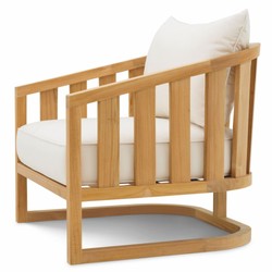 Casa Padrino Luxury Teak Garden Armchair Natural - Teak Garden Furniture
