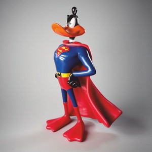 Casa Padrino XXL Decorative Sculpture Duck Multicolored H. 160 cm - Large Decorative Figure