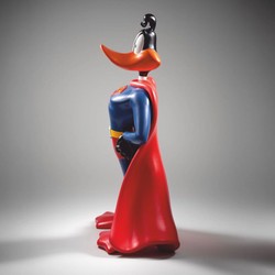 XXL Deko Skulptur Figur Ente Bunt