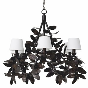 Casa Padrino Luxus Wohnzimmer Kronleuchter Bronze / Weiß Ø 90 cm - Luxus Qualität