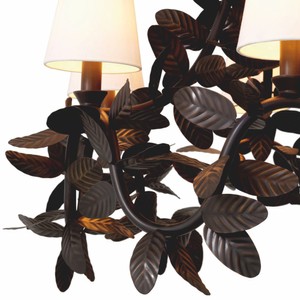 Casa Padrino Luxus Wohnzimmer Kronleuchter Bronze / Weiß Ø 90 cm - Luxus Qualität