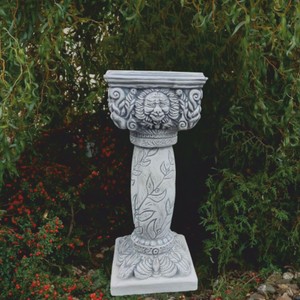 Casa Padrino colonne de décoration de jardin baroque gris H. 85 cm - Décoration de jardin de style baroque